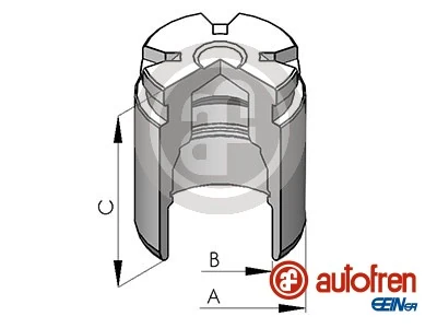 Piston, brake caliper